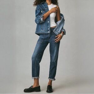 Pilcro Blue Straight Leg Jeans